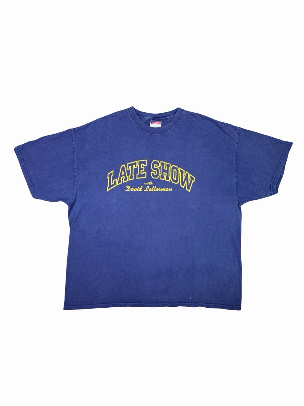 Vintage Champion The Late Show with David Letterman Crew Neck Tee - Size XXL
